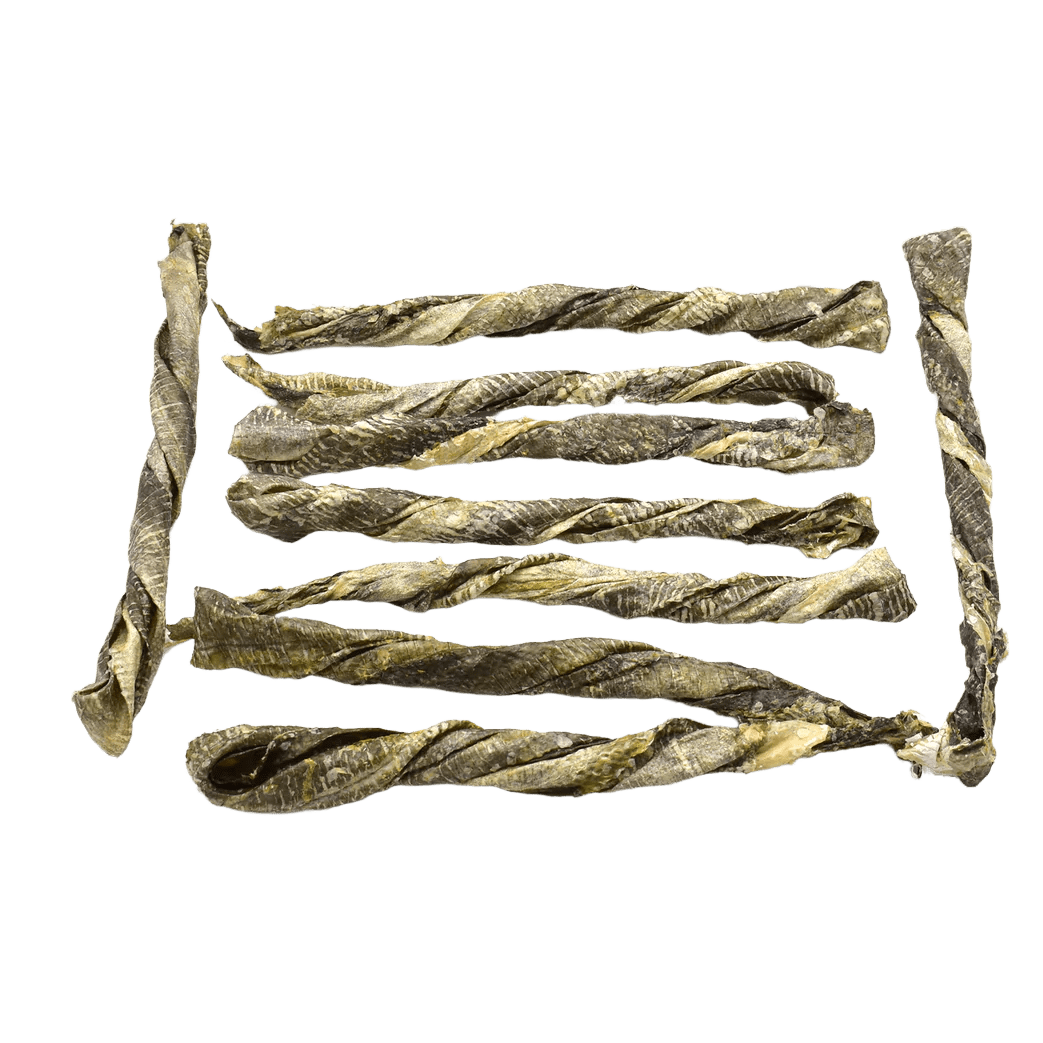 Bâtonnets de peau de poisson séchée - Le Royaume de Lecki