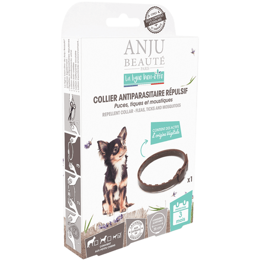 Collier antiparasitaire répulsif Anju Beauté - Le Royaume de Lecki