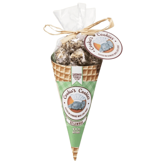 Cornet de friandises Sardine et Porc Cooka's Cookies - Le Royaume de Lecki