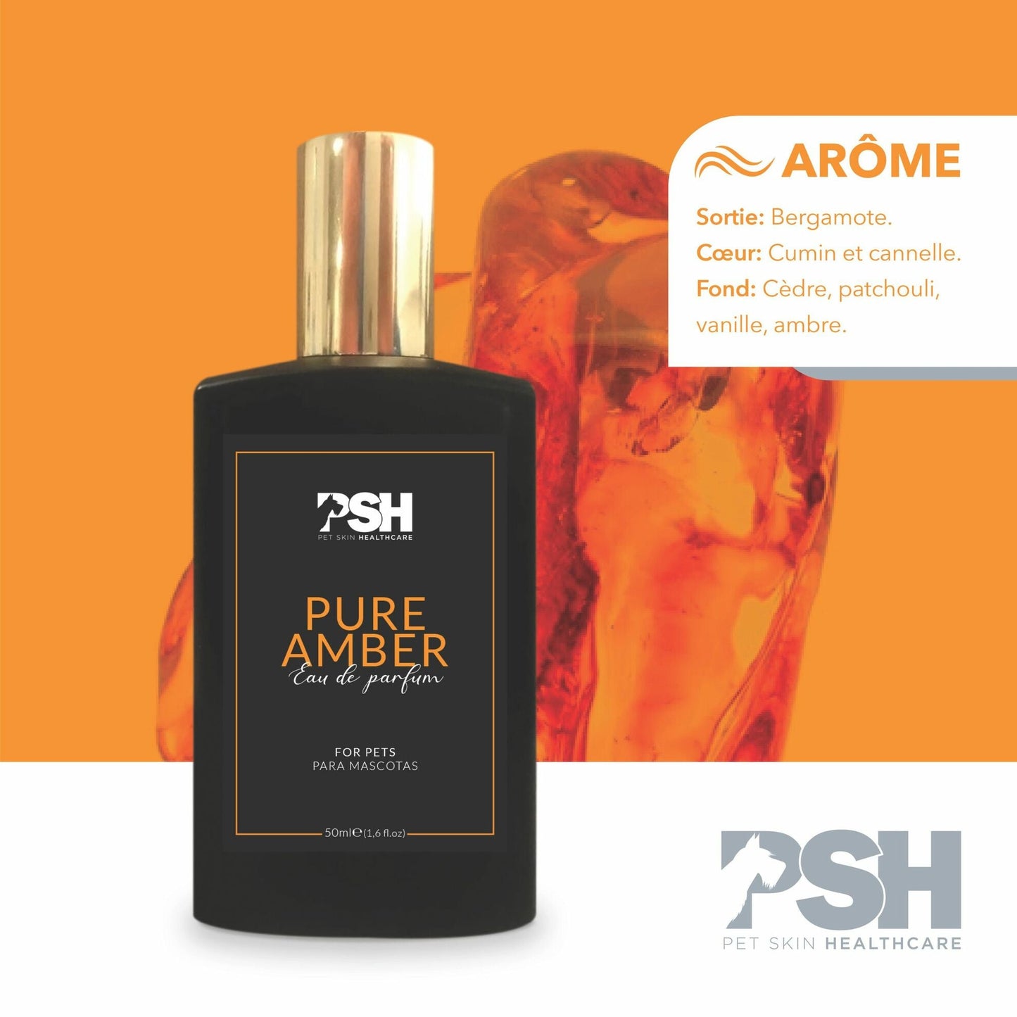 Eau de parfum Pure Amber - Le Royaume de Lecki