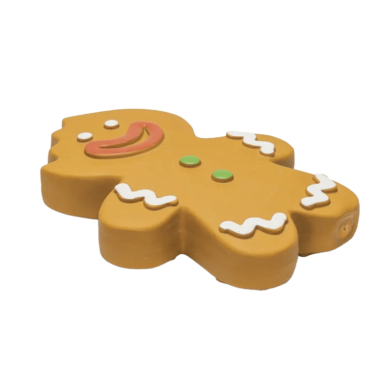 Jouet latex Monsieur Biscuit de Noël - Le Royaume de Lecki
