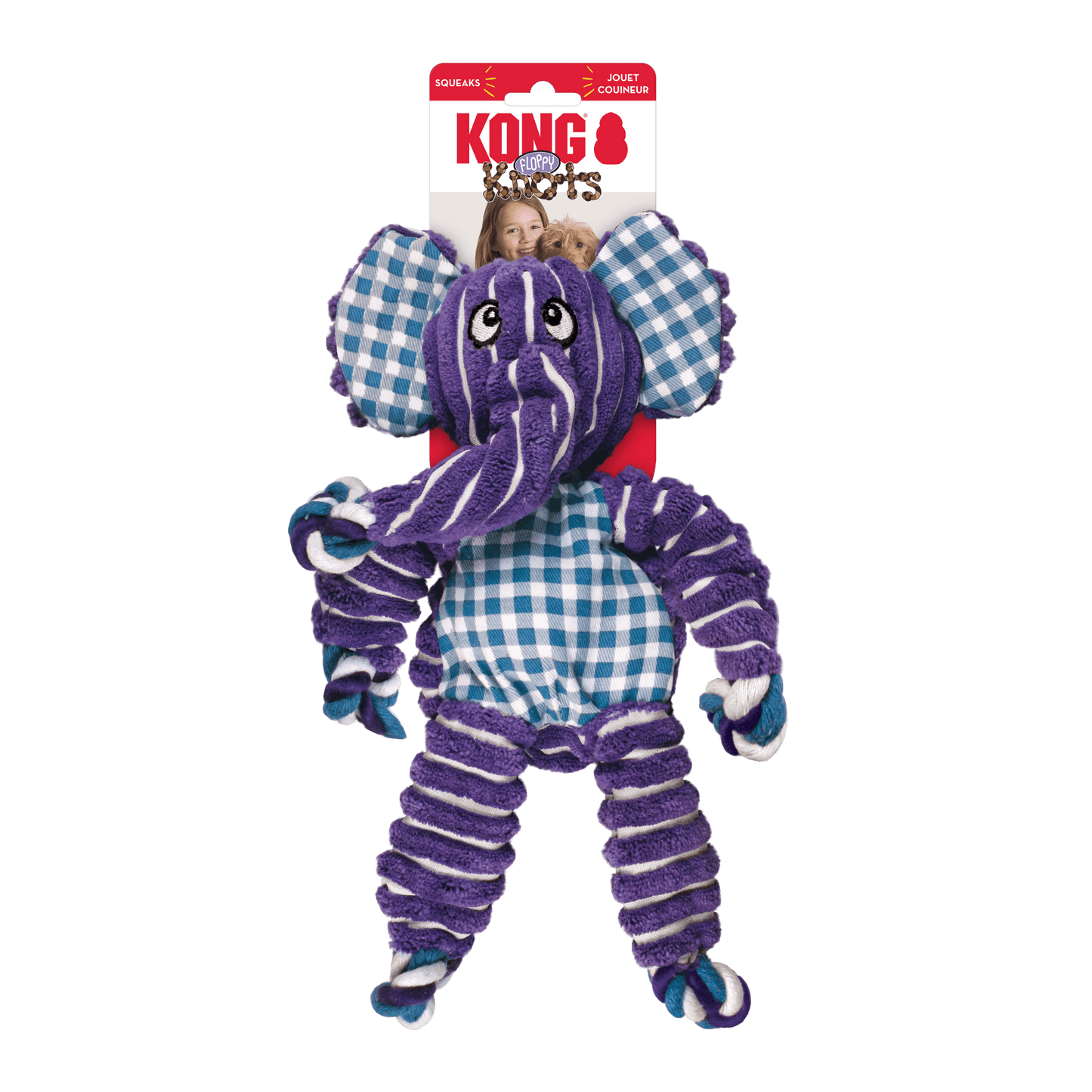 KONG® Floppy Knots Éléphant - Le Royaume de Lecki