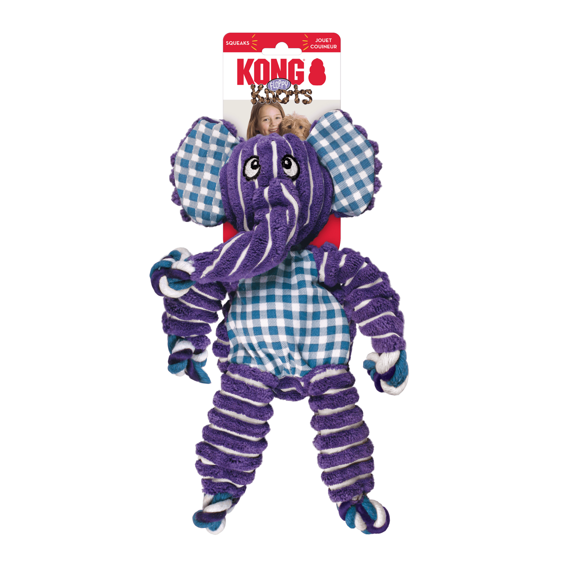 KONG® Floppy Knots Éléphant - Le Royaume de Lecki