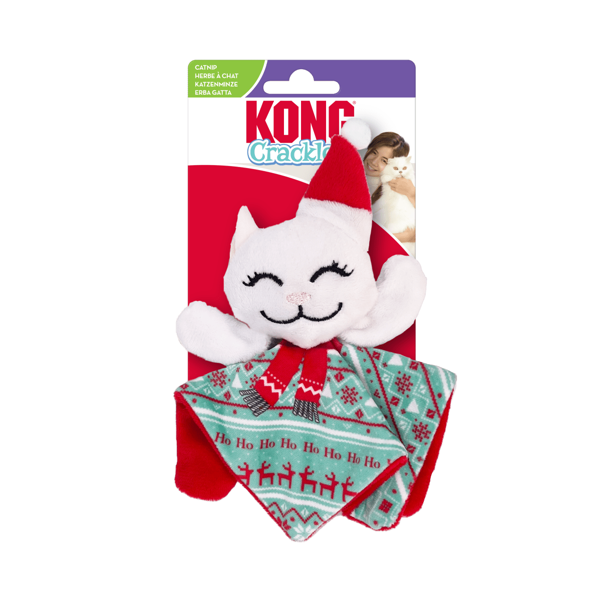 KONG® Holiday Cat Crackles Santa Kitty (pour chats) - Le Royaume de Lecki