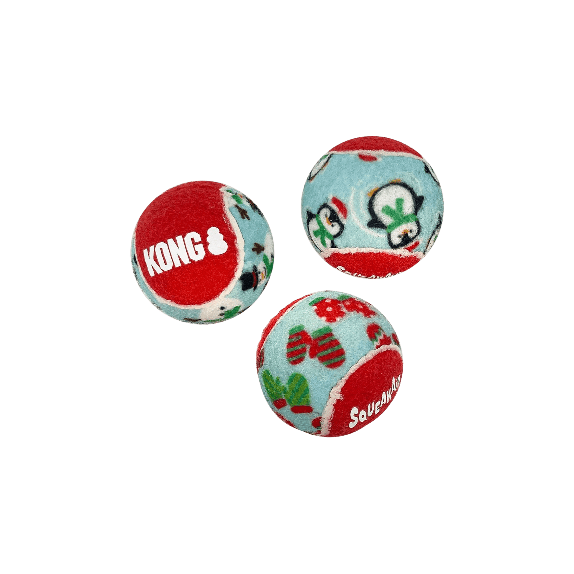 KONG® Holiday SqueakAir Balls - Le Royaume de Lecki