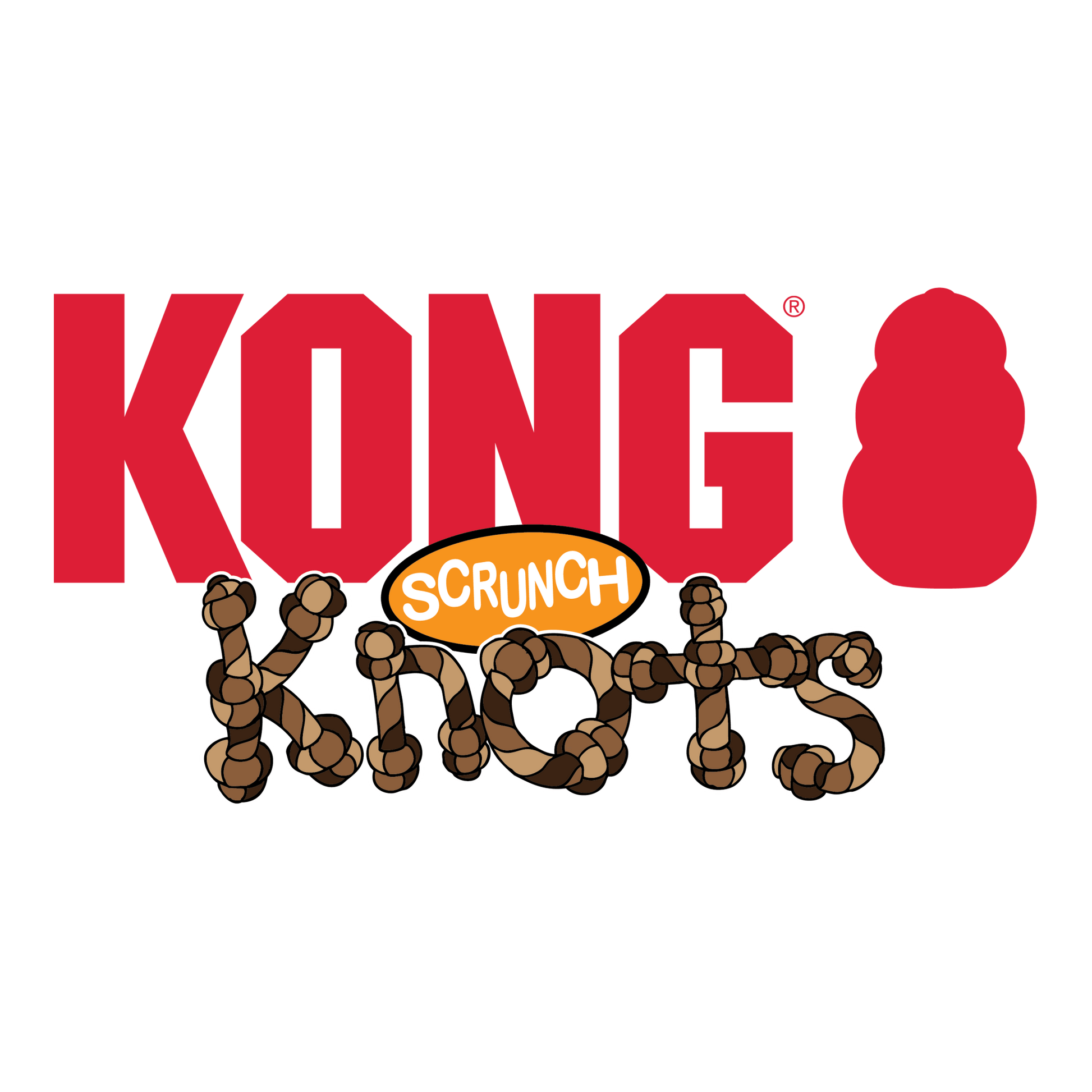 KONG® Scrunch Knots Raccoon - Le Royaume de Lecki