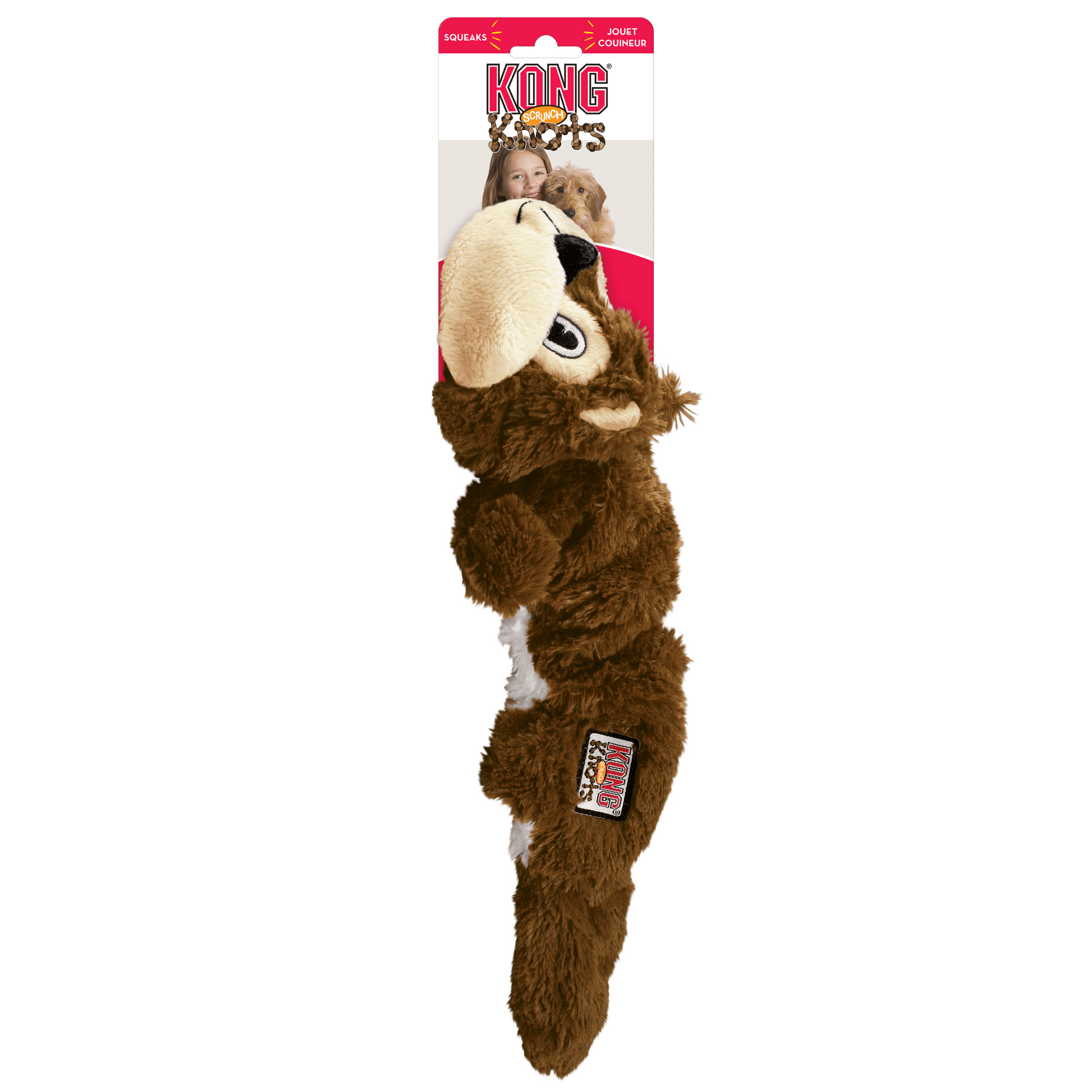 KONG® Scrunch Knots Squirrel - Le Royaume de Lecki
