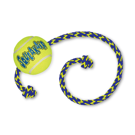 KONG® SqueakAir Ball Corde - Le Royaume de Lecki