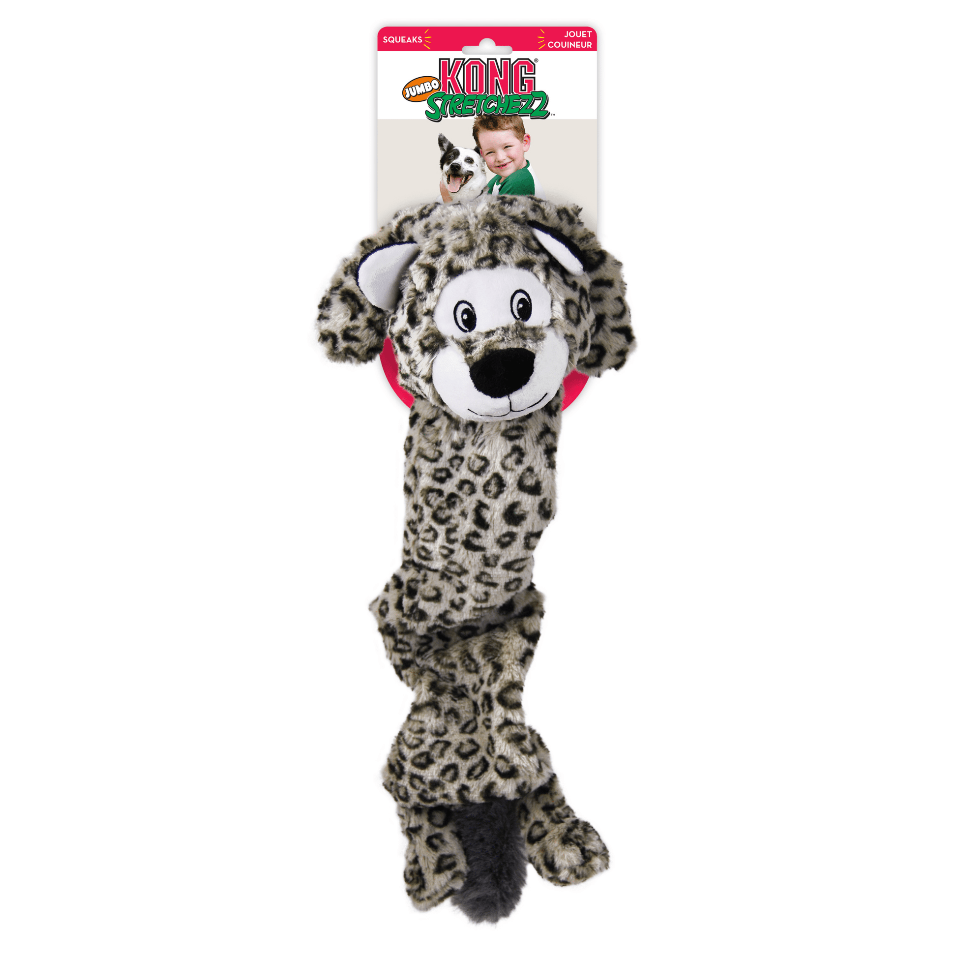 KONG® Stretchezz Jumbo Snow Leopard - Le Royaume de Lecki