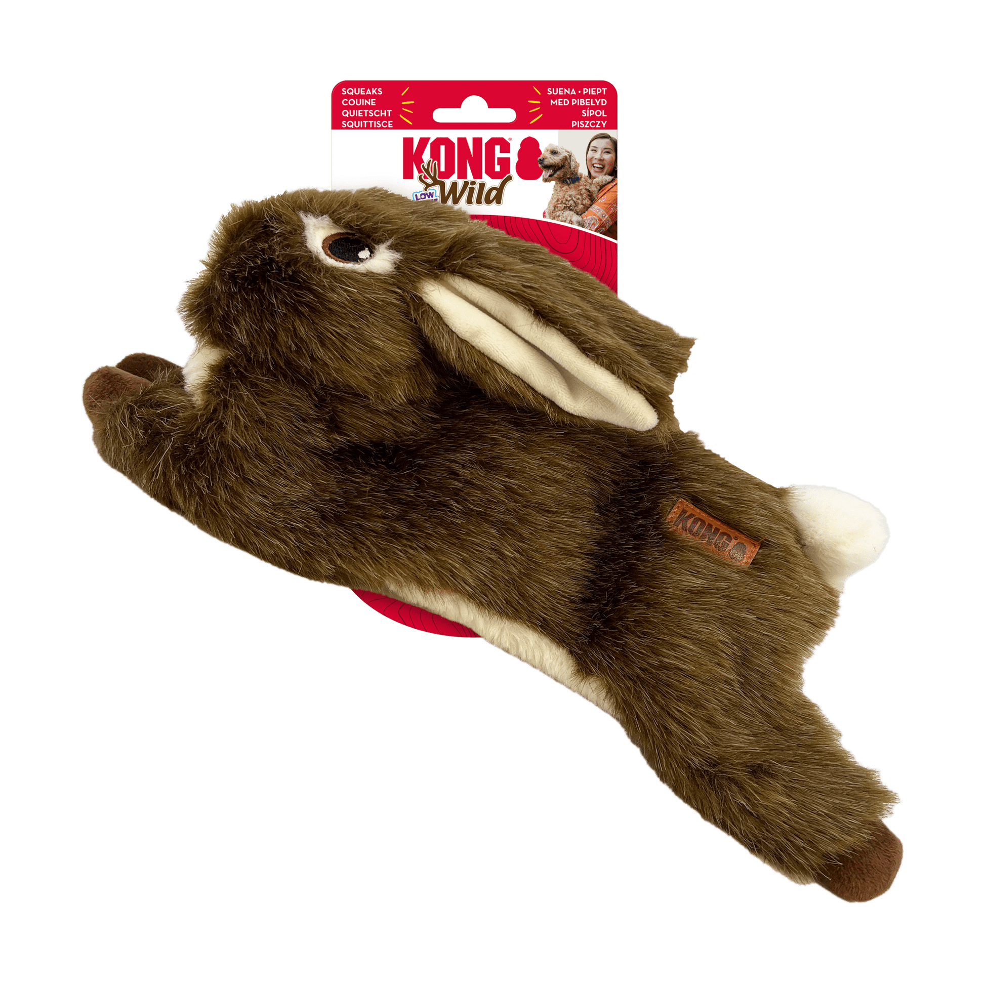 KONG® Wild Low Stuff Rabbit - Le Royaume de Lecki