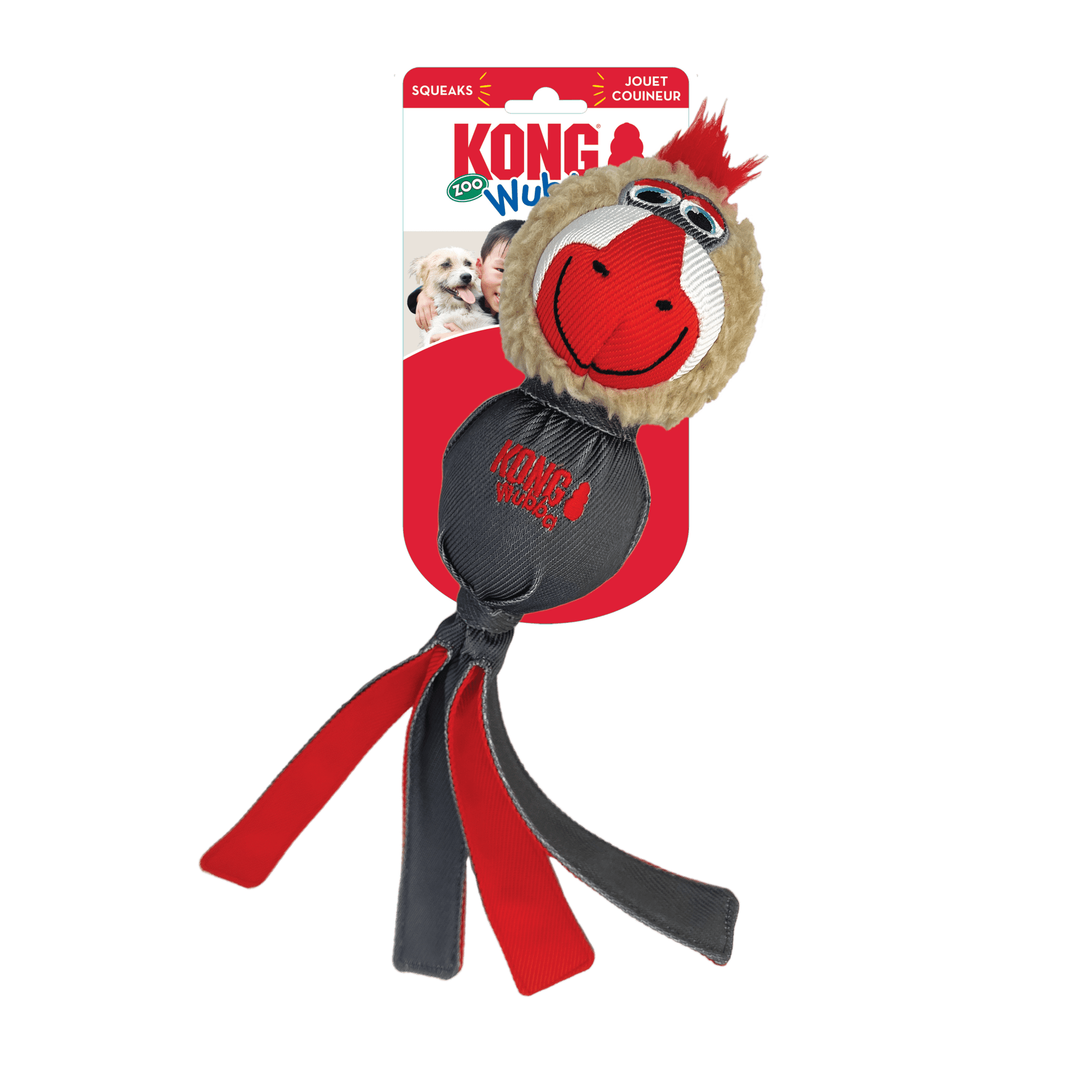 KONG® Wubba Zoo Mandrill - Le Royaume de Lecki