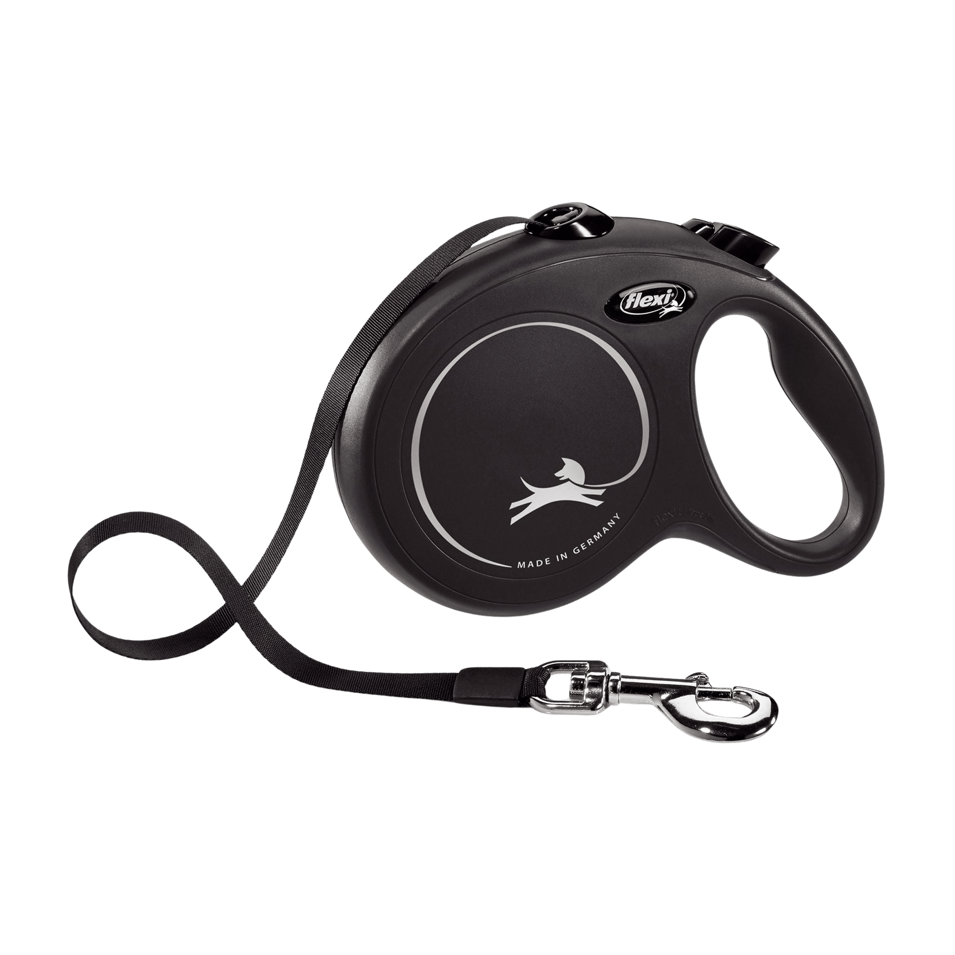 Laisse enrouleur New Classic Sangle Flexi - Le Royaume de Lecki