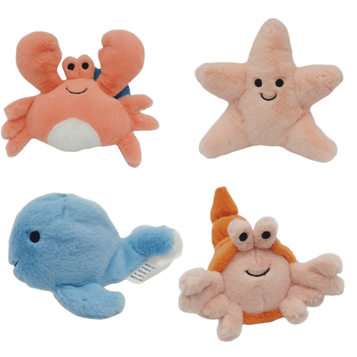 Lot de 4 peluches « Trésors Marins » - Le Royaume de Lecki