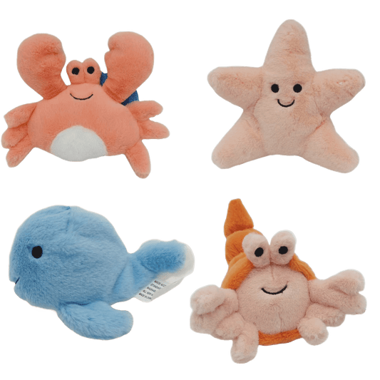 Lot de 4 peluches « Trésors Marins » - Le Royaume de Lecki