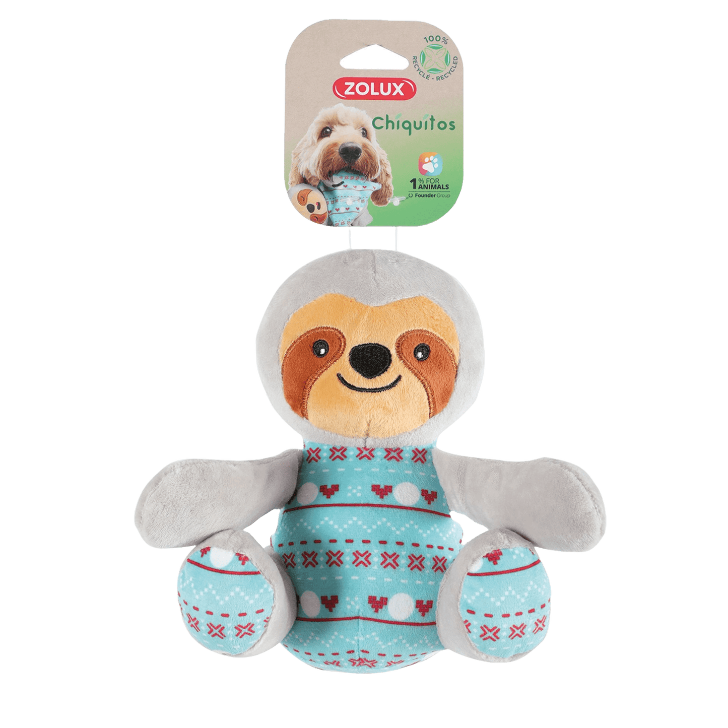 Peluche Chiquitos Paresseux Assis Zolux - Le Royaume de Lecki