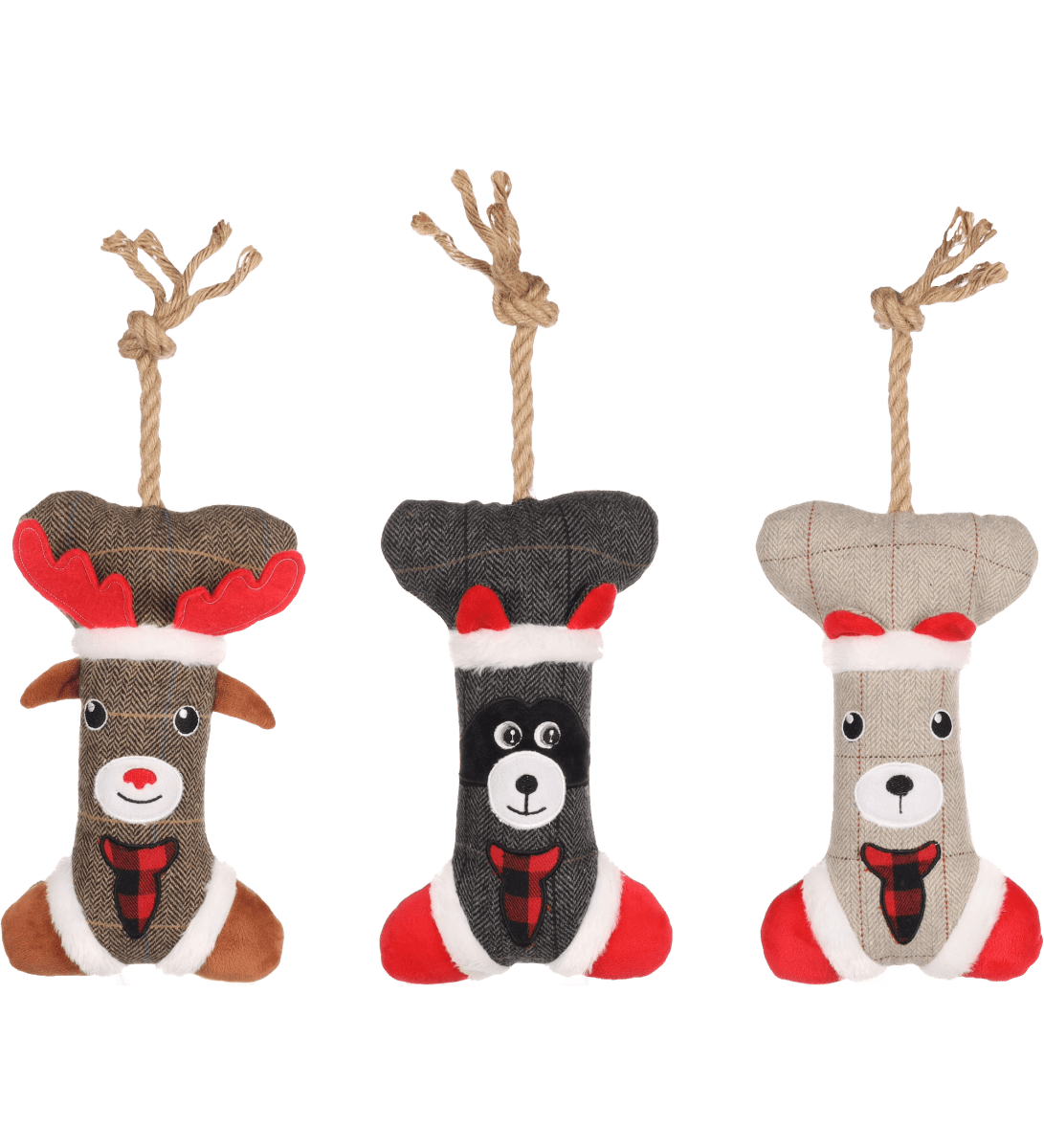 Peluche de Noël avec corde Beto l'Os - Le Royaume de Lecki