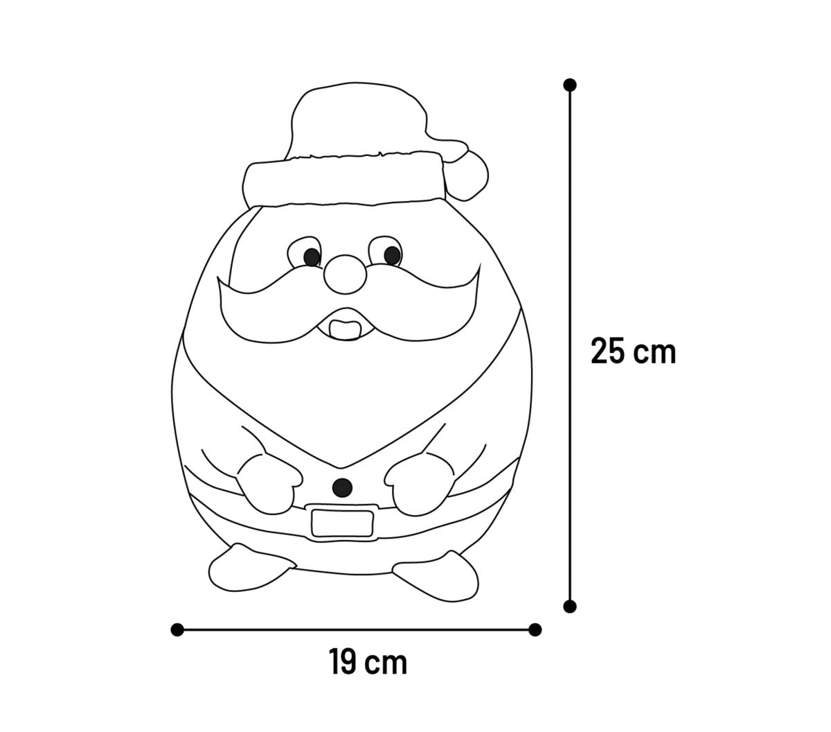 Peluche de Noël Bolla le Père Noël rouge - Le Royaume de Lecki