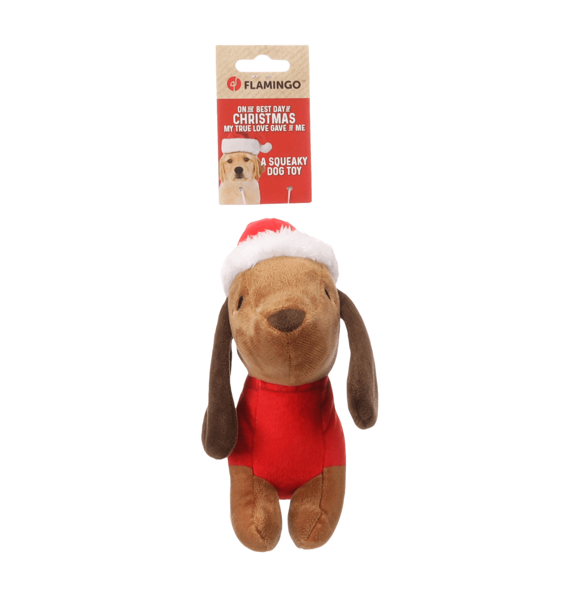 Peluche de Noël Tikko le Teckel marron - Le Royaume de Lecki