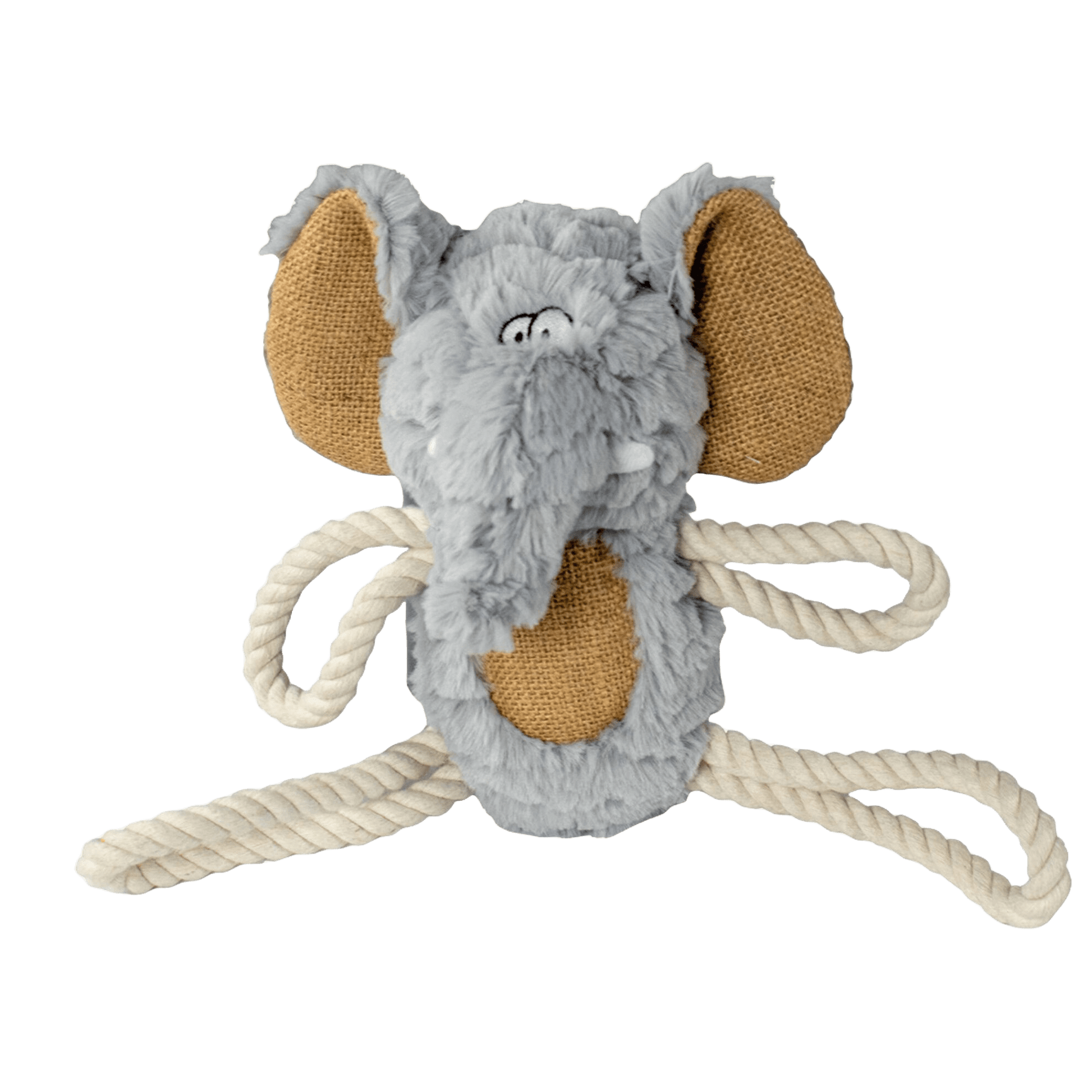 Peluche Safari Éléphant avec corde - Le Royaume de Lecki