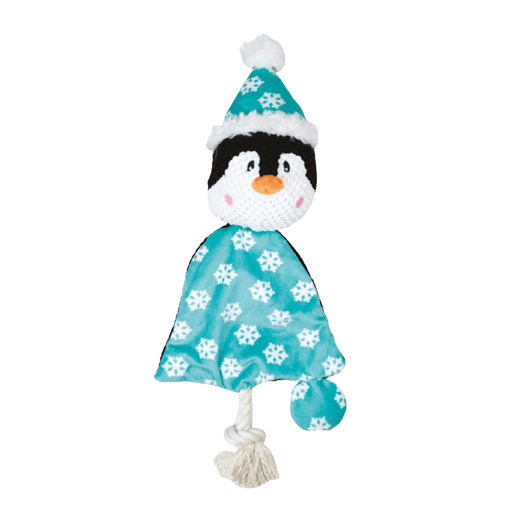 Peluche sonore triangle Pingouin de Noël - Le Royaume de Lecki