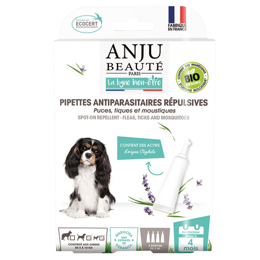 Pipettes antiparasitaires répulsives Anju Beauté - Le Royaume de Lecki