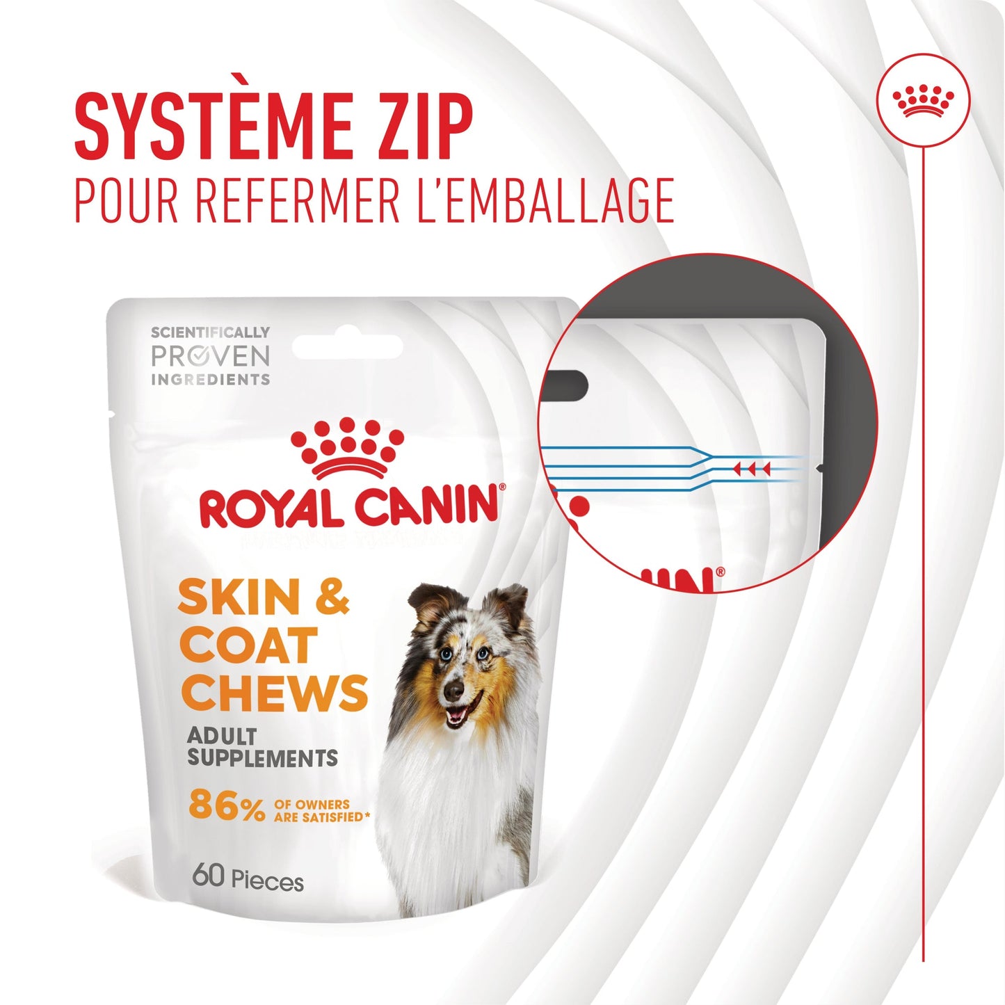 ROYAL CANIN® Skin & Coat Adult Chews - Le Royaume de Lecki