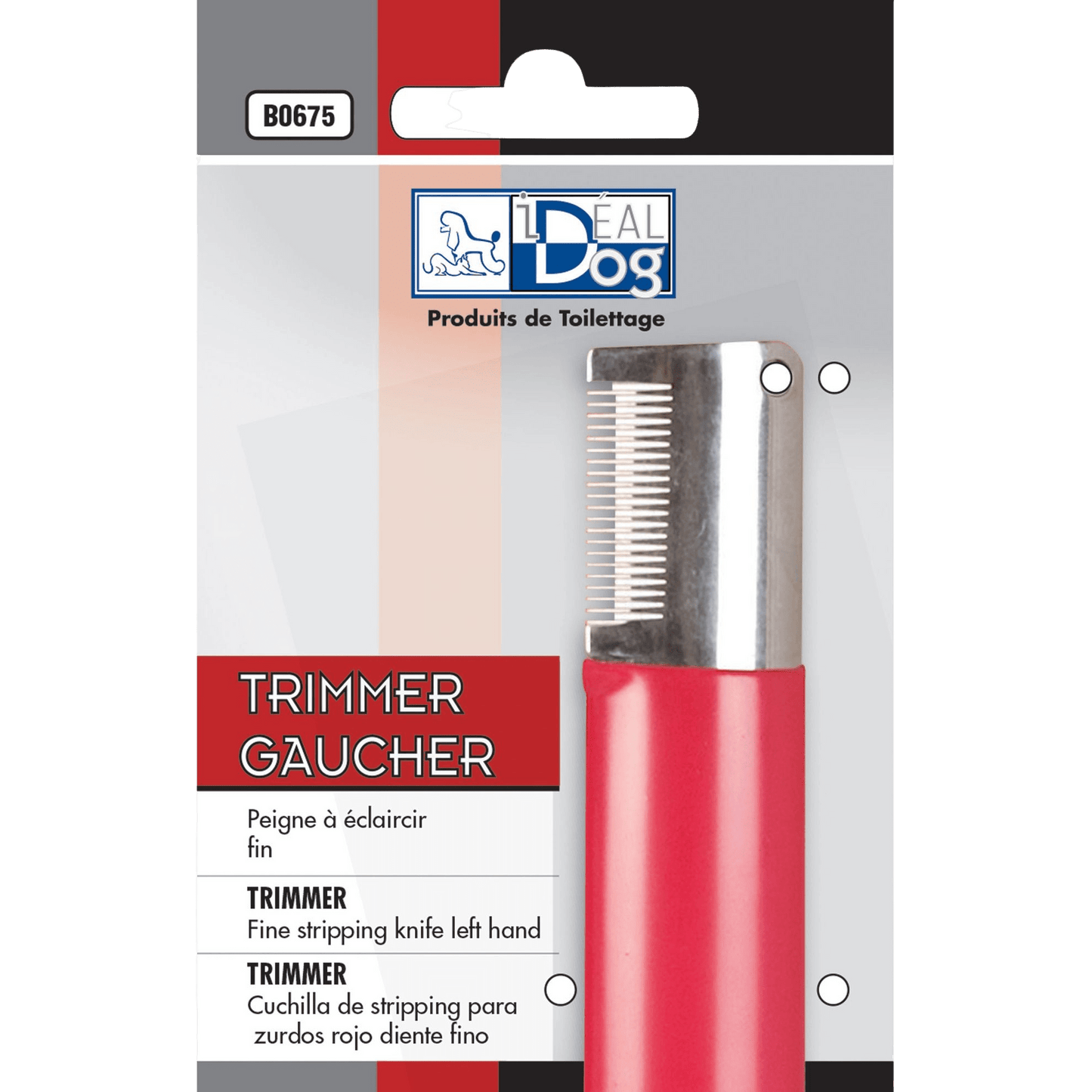 Trimmer Gaucher 19 dents IdealDog - Le Royaume de Lecki