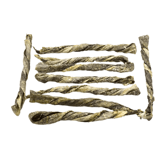Bâtonnets de peau de poisson séchée - Le Royaume de Lecki
