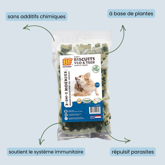 Biscuits Puces & Tiques BF®Petfood - Le Royaume de Lecki