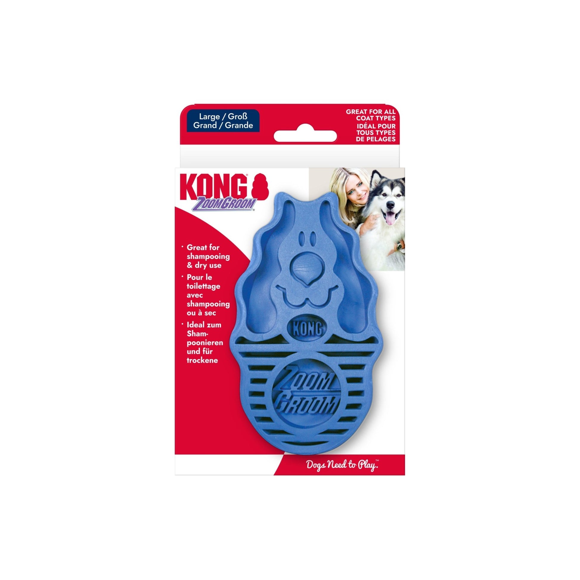 Brosse KONG® ZoomGroom - Le Royaume de Lecki