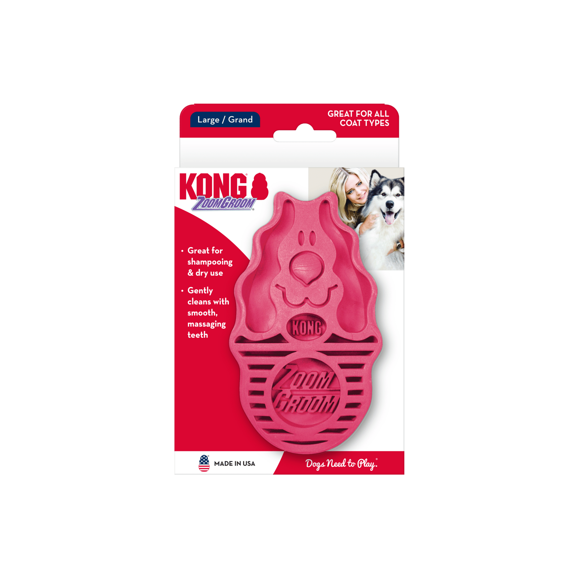 Brosse KONG® ZoomGroom - Le Royaume de Lecki