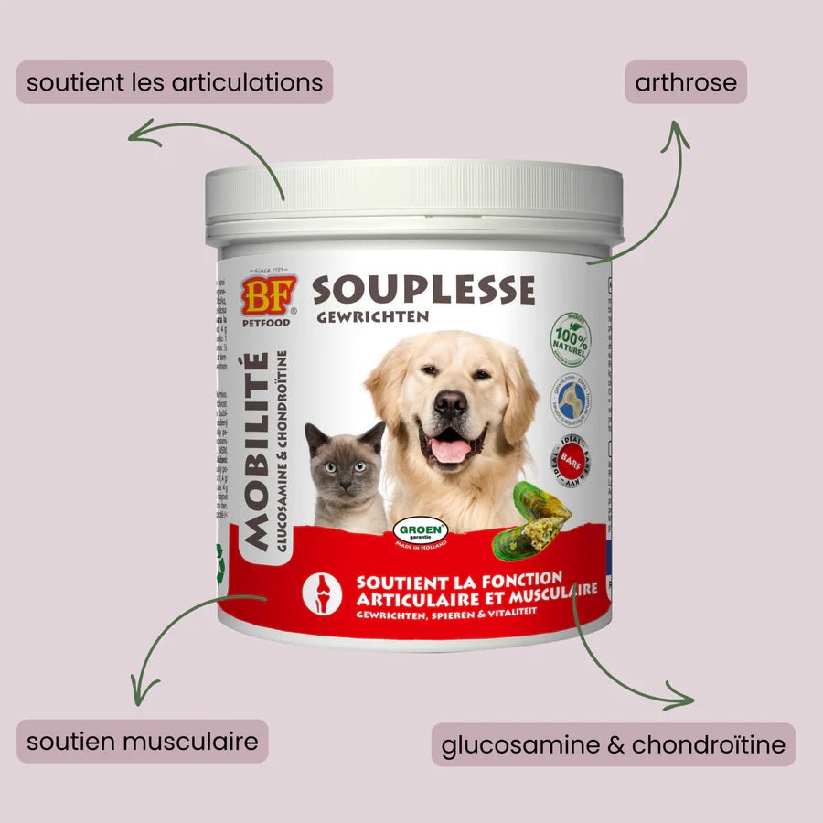 Complément alimentaire Souplesse BF®Petfood - Le Royaume de Lecki