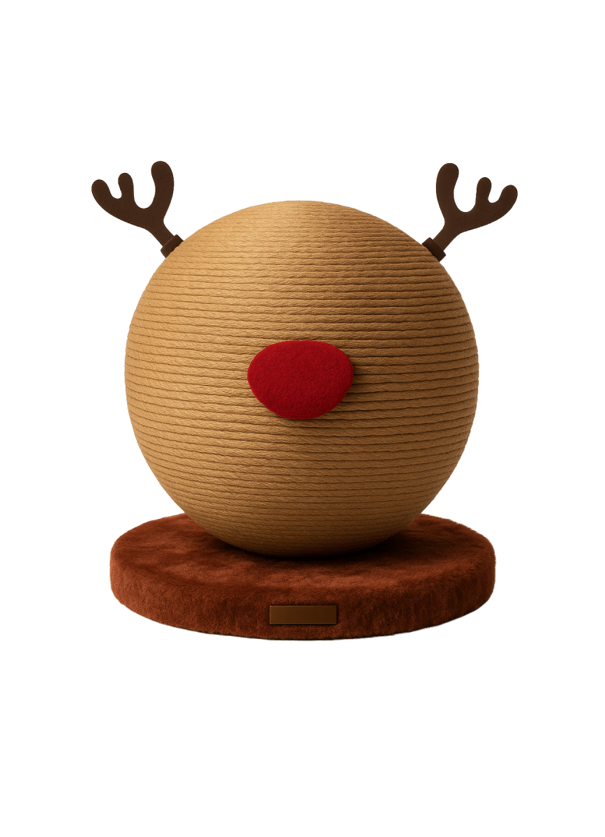 Griffoir Renne festif pour chats Bubimex - Le Royaume de Lecki