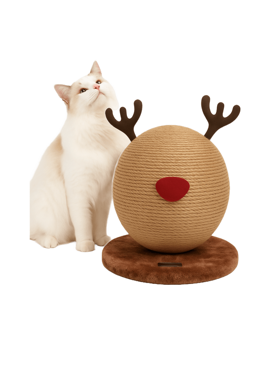 Griffoir Renne festif pour chats Bubimex - Le Royaume de Lecki