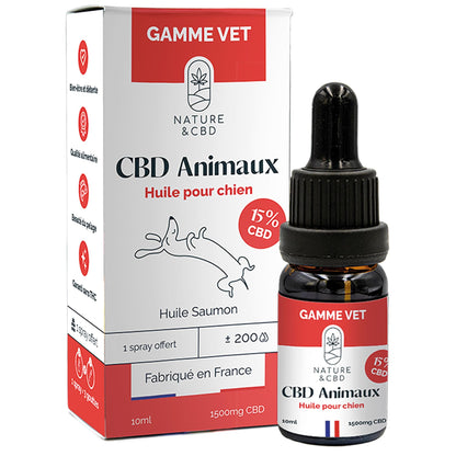 Huile de CBD pour chiens 15% - Le Royaume de Lecki