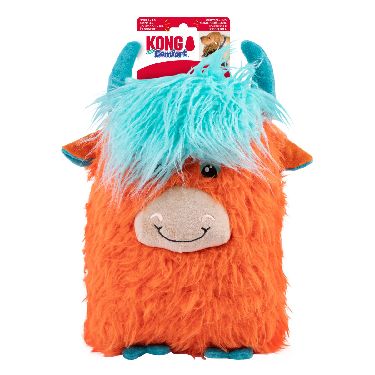 KONG® Comfort Jumbo Highland Cow - Le Royaume de Lecki
