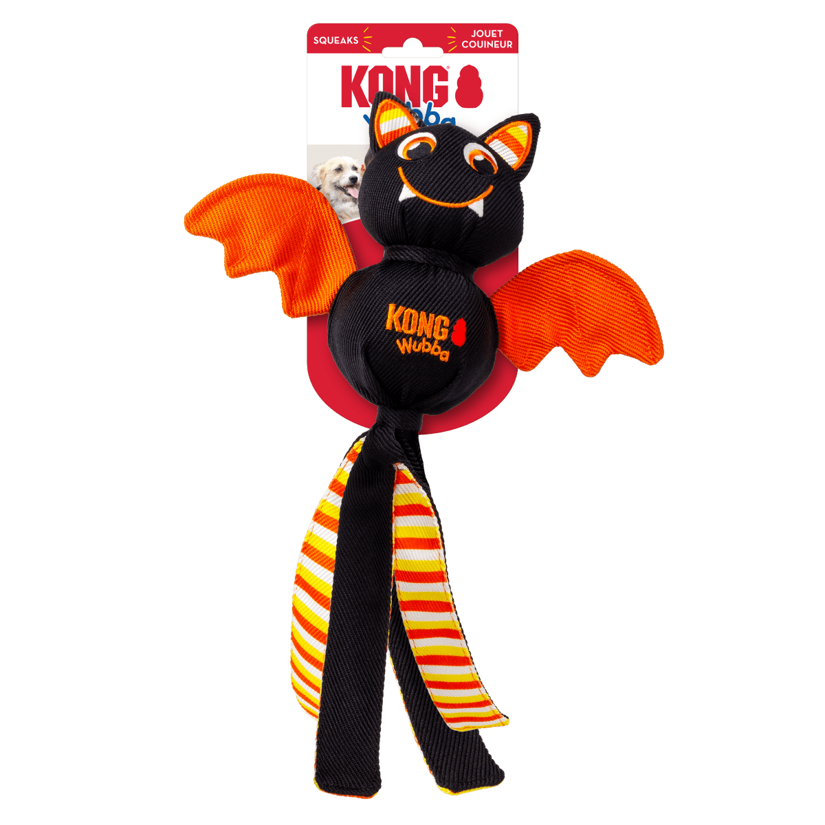 KONG® Halloween Wubba Ballistic Chauve - souris - Le Royaume de Lecki