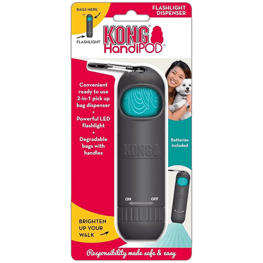 KONG® HandiPod Distributeur sachets ramasse - crottes avec torche LED - Le Royaume de Lecki