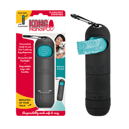 KONG® HandiPod Distributeur sachets ramasse - crottes avec torche LED - Le Royaume de Lecki