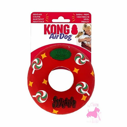 KONG® Holiday Airdog Squeaker Donut - Le Royaume de Lecki