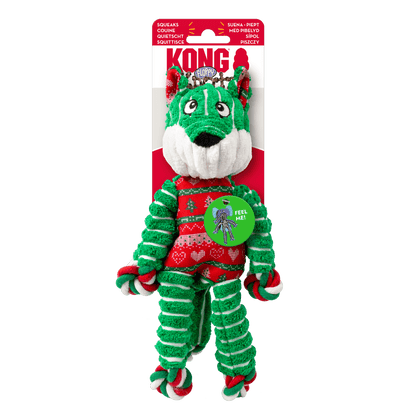 KONG® Holiday Floppy Knots Fox - Le Royaume de Lecki