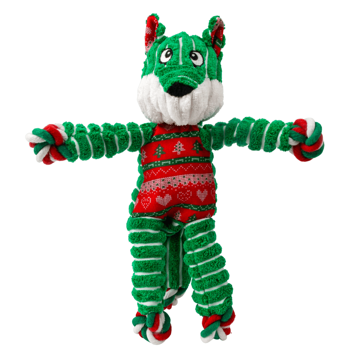 KONG® Holiday Floppy Knots Fox - Le Royaume de Lecki