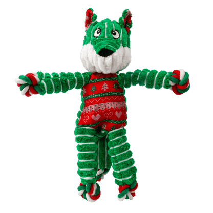 KONG® Holiday Floppy Knots Fox - Le Royaume de Lecki