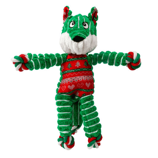 KONG® Holiday Floppy Knots Fox - Le Royaume de Lecki