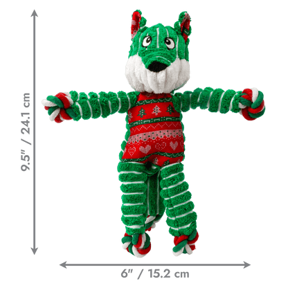 KONG® Holiday Floppy Knots Fox - Le Royaume de Lecki