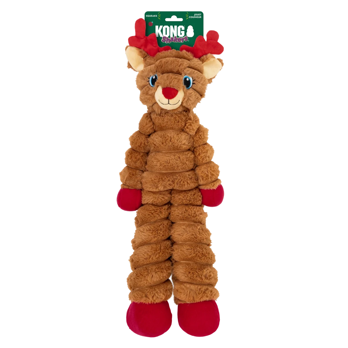 KONG® Holiday Shakers Reindeer Red XL - Le Royaume de Lecki