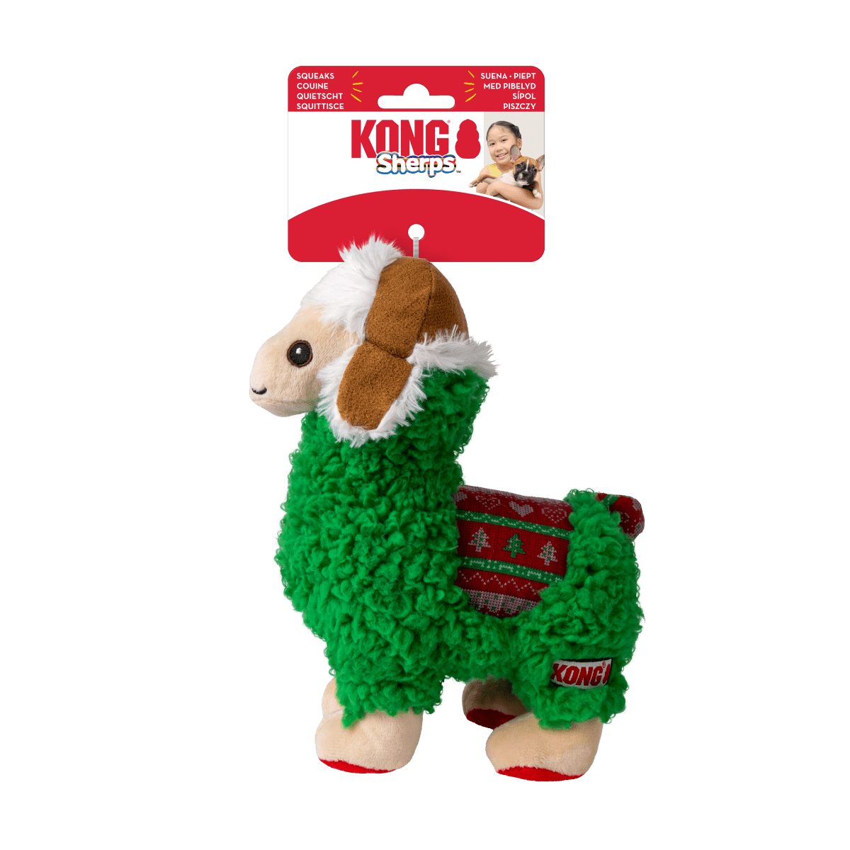 KONG® Holiday Sherps Llama - Le Royaume de Lecki