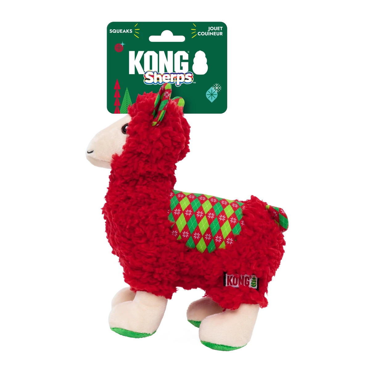 KONG® Holiday Sherps Llama Red - Le Royaume de Lecki