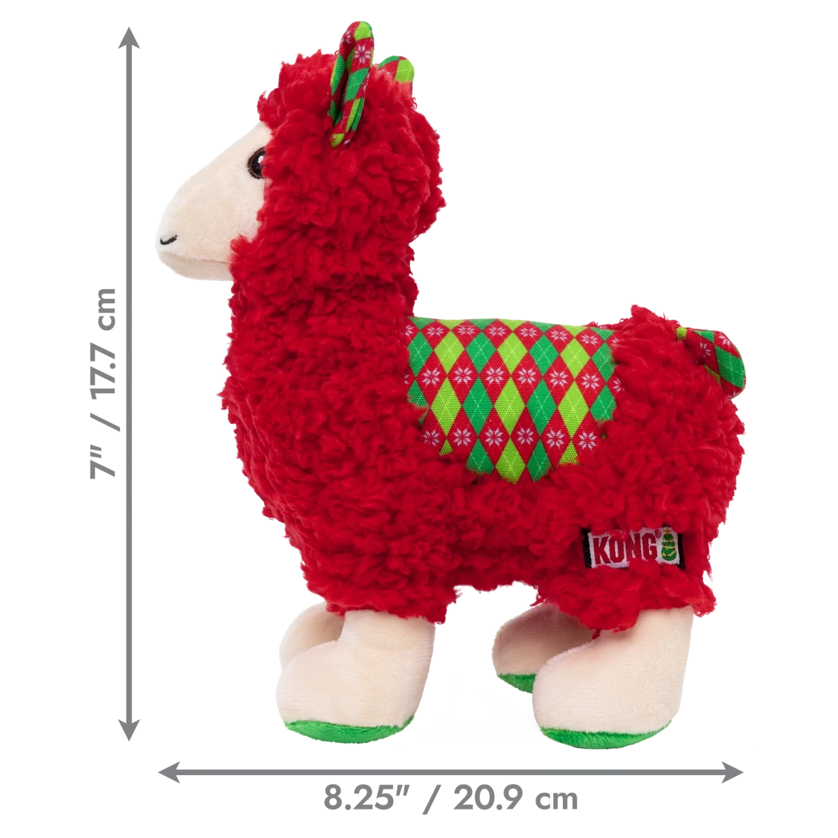 KONG® Holiday Sherps Llama Red - Le Royaume de Lecki