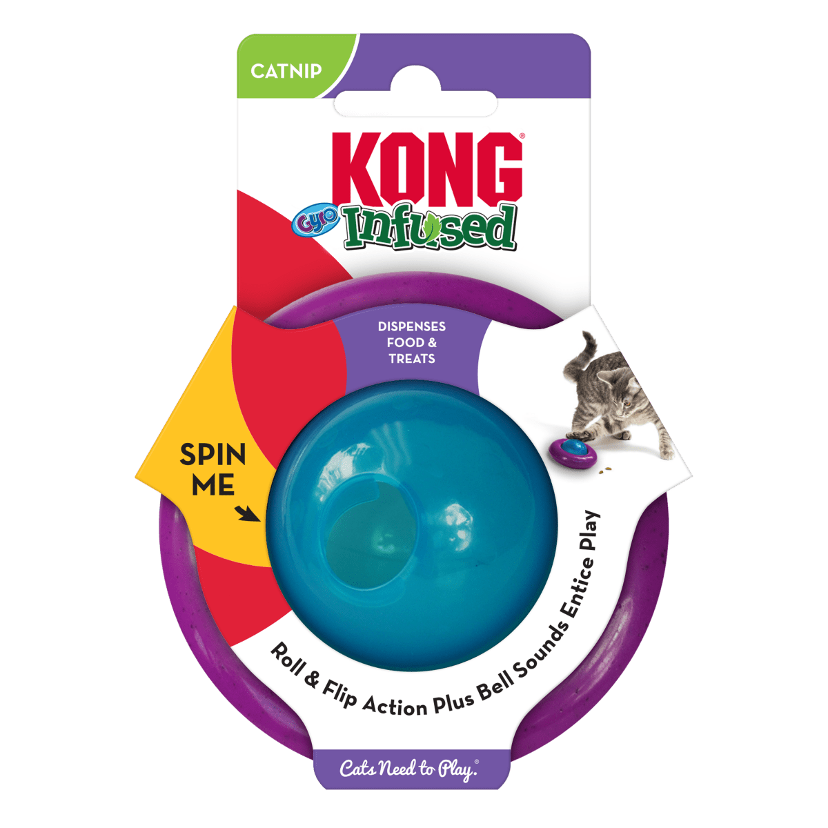 KONG® Infused Gyro (pour chats) - Le Royaume de Lecki